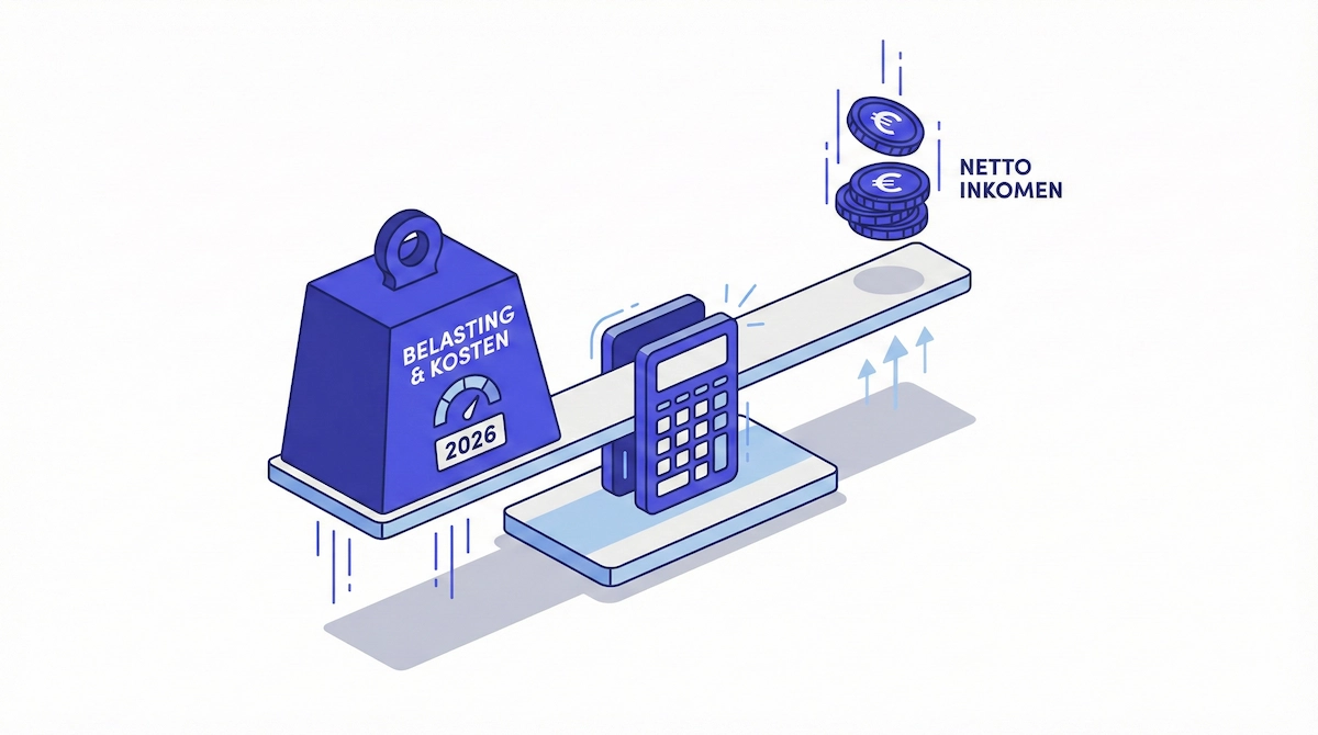 Uurtarief berekenen ZZP: Bruto naar Netto (Update 2026)